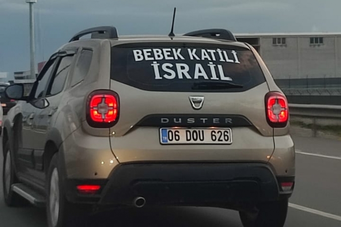 Kayseri'de Vatandan srail Tepkisi Dikkat ekti