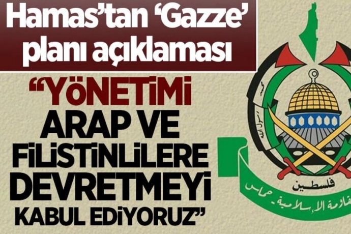 Hamas'tan Gazze Plan Aklamas: Ynetimi Arap Ve Filistinlilere Devretmeyi Kabul Ediyoruz
